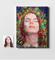 BK Gift Kişiye Özel Modern Sanat Tasarımlı Kanvas Tablo 50x70cm