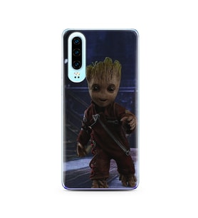 Baby Groot Tasarım Süper Şeffaf Silikon Telefon Kılıfı Huawei P30 