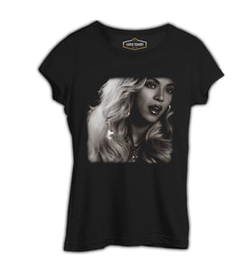 Beyonce - Star Siyah Kadın Tshirt