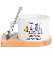 Kimya Öğretmeni  FİNCAN Seti (Beyaz)