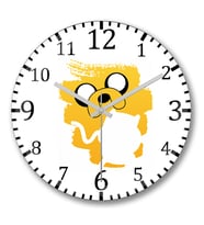 Jake & Finn Duvar Saati Bombeli Gercek Cam
