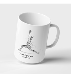 Kişiye Özel Yoga Eğitmeni Temalı Kupa Bardak G30