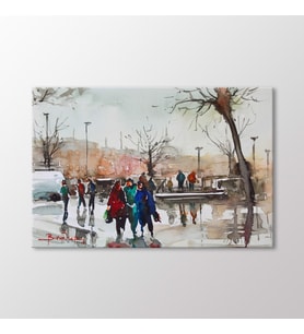 Arty Tablo Suluboya Meydan Tablo (Karışık)