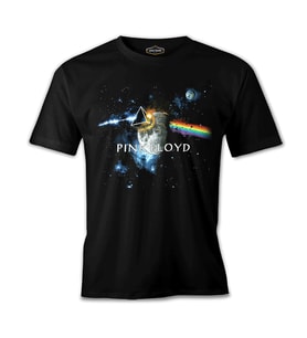Pink Floyd - Above the Moon Siyah Erkek Tshirt