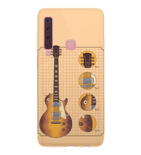 Kılıfland Samsung Galaxy A9 2018 Kılıf Silikon Resimli Kapak Guitar Stok 455