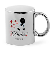 BK Gift Kişiye Özel Mesleki Doktor Krom Kupa Bardak  1