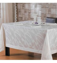 MAXSTYLE FLUFFY NATUREL MASA ÖRTÜSÜ TAKIMI + 8 ADET PEÇETE