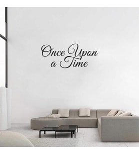 One Upon A Time Duvar Aksesuarı Duvar Stickerı 60x25cm - Siyah