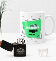 BK Gift Kişiye Özel Mühendis Baba Benzinli Çakmak ve Kupa Seti-2 (Model 1)