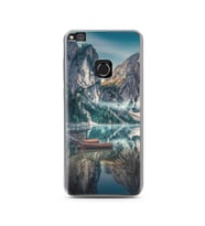 Göl Manzara Tasarımlı Süper Şeffaf Silikon Telefon Kılıfı Huawei P9 Lite (2017) 