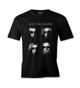 Alice in Chains - Group Siyah Erkek Tshirt