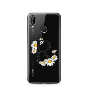 Papatya Harf Tasarım Süper Şeffaf Silikon Telefon Kılıfı Huawei P20 Lite   R-Har