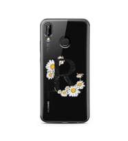 Papatya Harf Tasarım Süper Şeffaf Silikon Telefon Kılıfı Huawei P20 Lite   R-Har