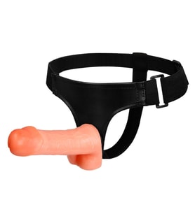 LilituShop 19 cm Testisli Belden Bağlamalı Penis