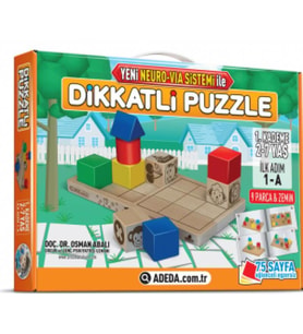Adeda 3 Boyutlu Dikkatli Puzzle İlk Adım