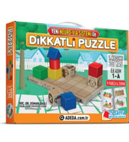 Adeda 3 Boyutlu Dikkatli Puzzle İlk Adım