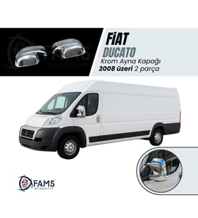 Fiat Ducato ABS Krom Kaplama Ayna Kapağı 2 prç. 2008 Üzeri