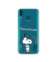 Snoopy Tasarımlı Süper Şeffaf Silikon Telefon Kılıfı Huawei Y9 2019