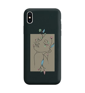 Siyah Lansman Telefon Kılıfı Iphone XS