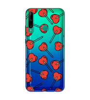 Şeker Tasarımlı Süper Şeffaf Silikon Telefon Kılıfı Huawei P40 Lite E