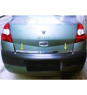 Renault Megane 2 Krom Bagaj Alt Çıtası 2002-2009 Arası Paslanmaz Çelik SEDAN