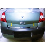 Renault Megane 2 Krom Bagaj Alt Çıtası 2002-2009 Arası Paslanmaz Çelik SEDAN