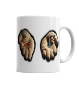 Take The Red Pill  Matrix Kupa Bardak Porselen