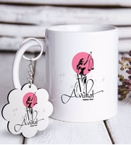 BK Gift Kişiye Özel Mesleki Avukat Beyaz Kupa ve Anahtarlık Hediye Seti-10 (Model 1)