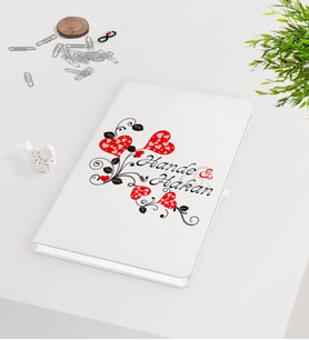 BK Gift Kişiye Özel Sevgililer Günü Beyaz Defter-2