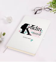 BK Gift Kişiye Özel Kadınlar Günü Hayat Tasarımlı Beyaz Defter-1