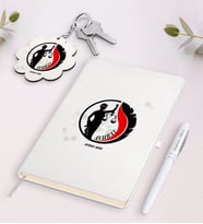 BK Gift Kişiye Özel Avukat Beyaz Defter Kalem ve Anahtarlık Hediye Seti-14 (Model 1)