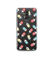 Smoty Tasarımlı Süper Şeffaf Silikon Telefon Kılıfı Huawei Mate 20 Lite