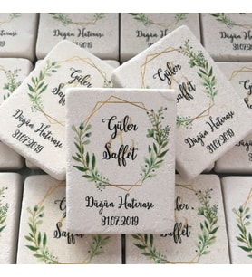 Doğal Taş Magnet *Nişan - Kına - Nikah - Düğün* Hediyelikleri 30 Adet