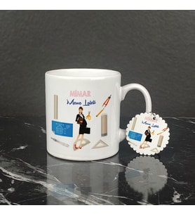 Mimar Kupa Bardak ve Anahtarlık Set 001