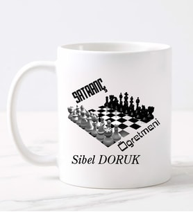 Satranç Öğretmeni  Kupa (Beyaz)