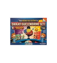 Yeni Neuro-Via Sistemi ile Dikkati Güçlendirme Seti 7 Yaş (3 Kitap)
