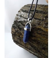 Lapis Lazuli Taşi Kolye/ Çivi Şeklinde Doğaltaş Kolye