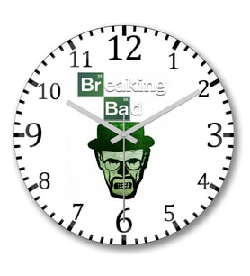 Breaking Bad  Duvar Saati Bombeli  Gercek Cam