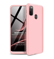 Microsonic Samsung Galaxy M21 Kılıf Double Dip 360 Protective Rose Gold
