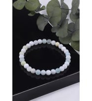 6 MM Akuamarin Taşı Bileklik - BL0108