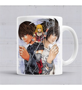 Death Note Anime L Yagami Light Apple Ryuk Kupa Bardak Porselen