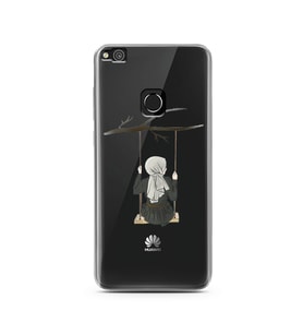 Salıncak Kız Tasarımlı Süper Şeffaf Silikon Telefon Kılıfı Huawei P9 Lite 2017 