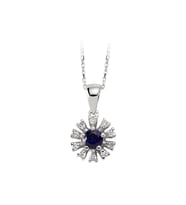 Sirius Safir ve Pırlanta Taşlı Kolye 0704P0049