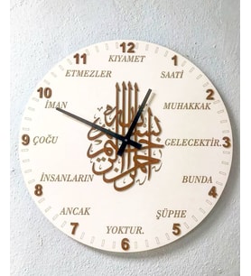 Ahşap Duvar Saati