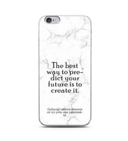 Iphone 6 Beyaz Mermer Söz Tasarımlı Telefon Kılıfı