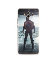 Kaptan Amerika Tasarım Süper Şeffaf Silikon Telefon Kılıfı Huawei Mate 10 Pro 