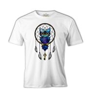 Düş Kapanı - Baykuş Beyaz Erkek Tshirt