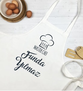 Master Chef Tasarım İsme Özel Mutfak Önlüğü