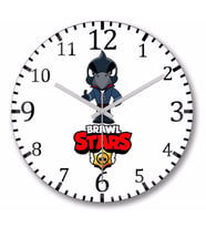 Brawl Stars   Crow   Duvar Saati Bombeli Gercek Cam