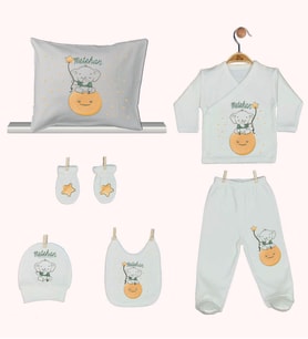 Pia Baby Gl 1932-08 İsme Özel Yastık Zıbın Set
